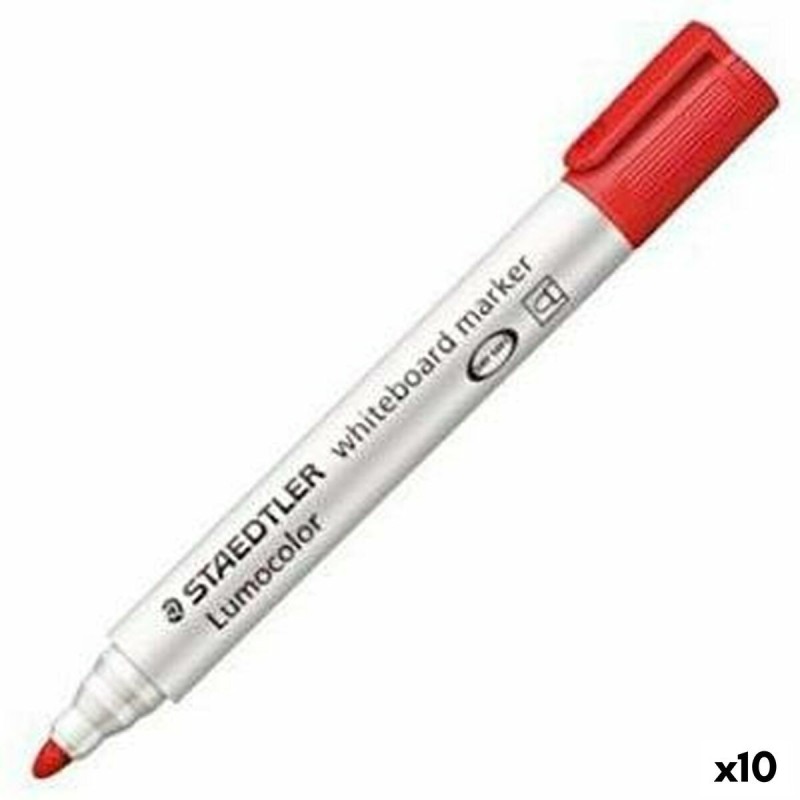 Feutres Staedtler Lumocolor 351-2 Tableau blanc Blanc Rouge (10 Unités) (1 Unités)