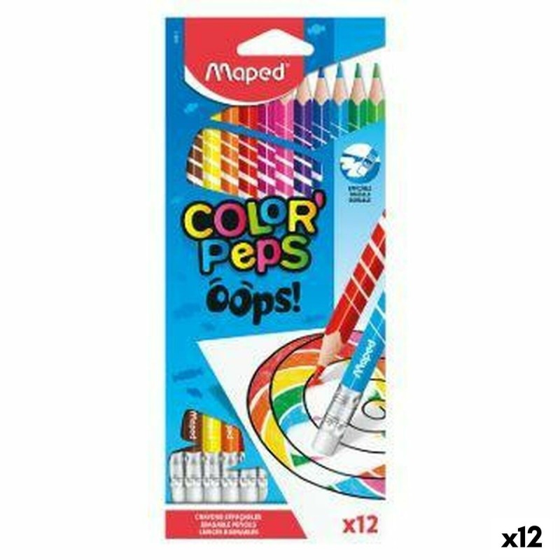 Crayons de couleur Maped Color' Peps Multicouleur 12 Pièces (12 Unités)