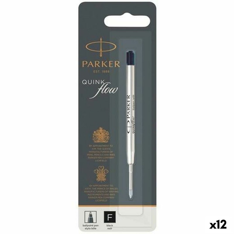 Recharge pour stylo Parker Quink Flow Noir 0