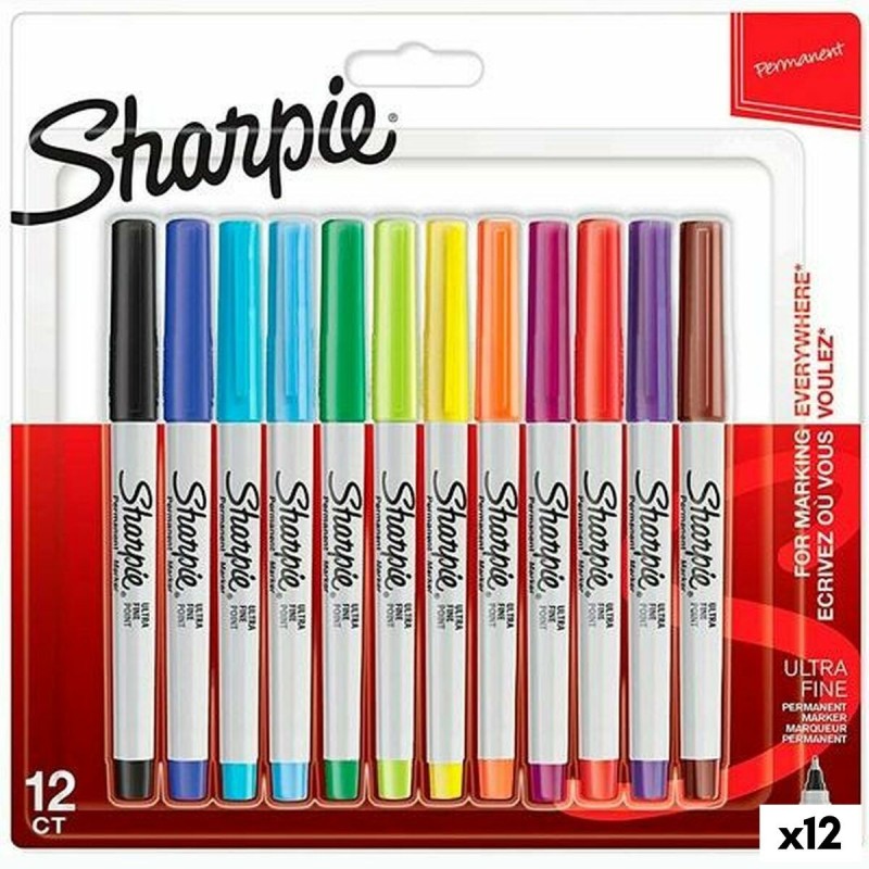 Ensemble de Marqueurs Sharpie Multicouleur 12 Pièces 0