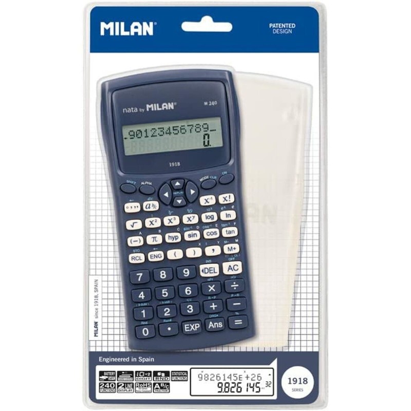 Calculatrice scientifique Milan M240-1918 Bleu 16