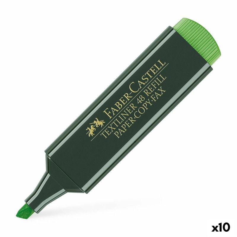 Surligneur Faber-Castell TEXTLINER 48 Vert (10 Unités)