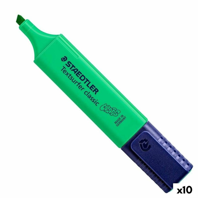 Marqueur fluorescent Staedtler Textsurfer Classic Vert (10 Unités)