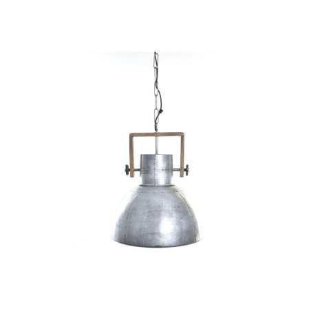 Suspension DKD Home Decor Marron Argenté Métal Bois de manguier 50 W 40 x 40 x 50 cm