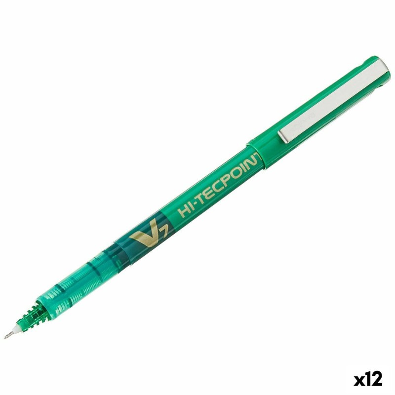 stylo à encre liquide Pilot V-7 Hi-Tecpoint Vert 0