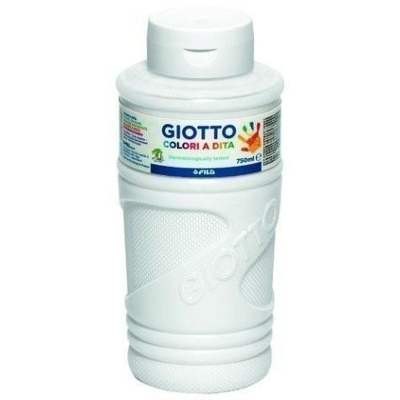 peinture pour doigts Giotto Blanc 750 ml (6 Unités)