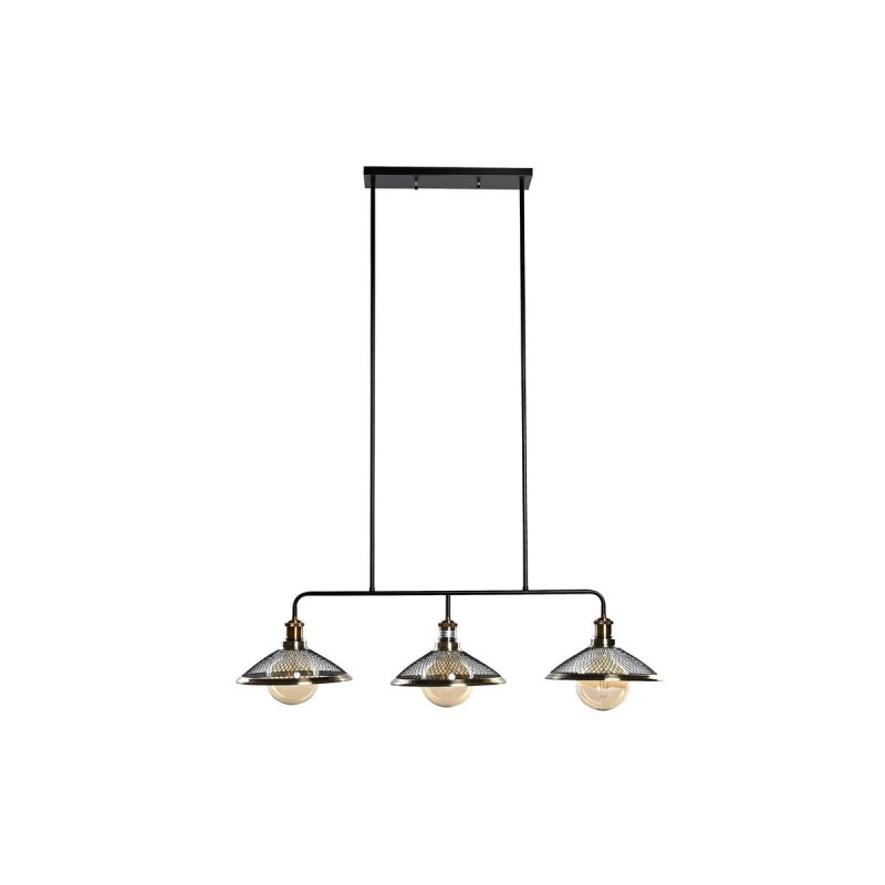 Suspension DKD Home Decor 100 x 29 x 22 cm Noir Doré Métal 50 W