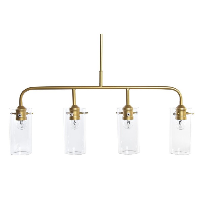 Suspension DKD Home Decor Doré Métal Verre 50 W 84 x 17 x 24 cm