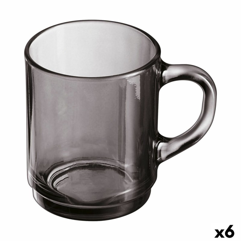 Tasse Luminarc Alba Gris verre 250 ml (6 Unités)