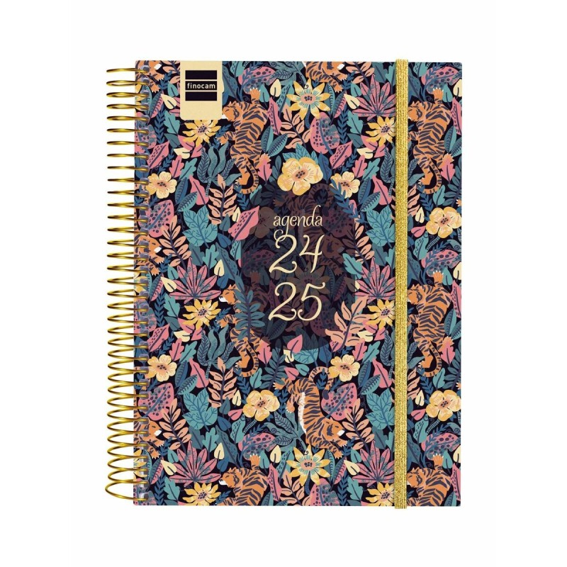 Agenda Finocam Tiger Multicouleur quarto 15