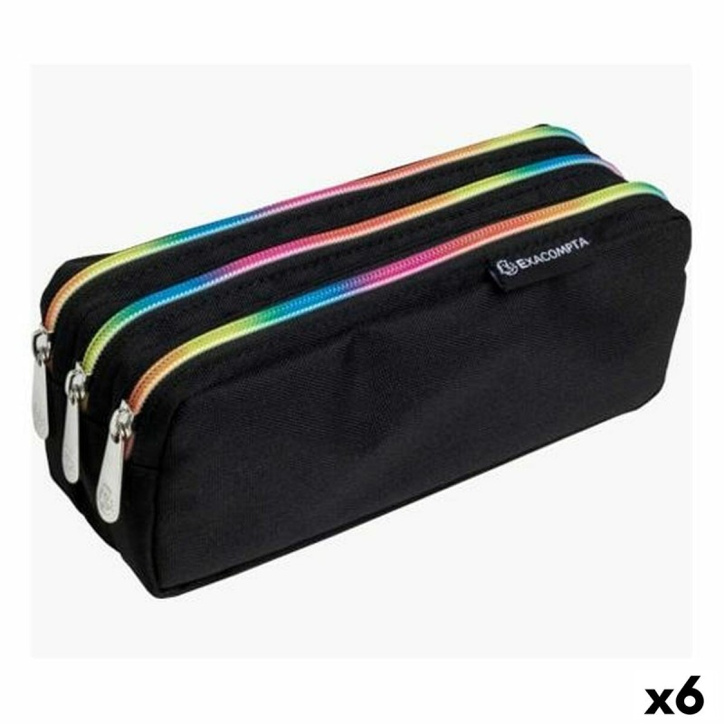 Trousse d'écolier Exacompta Rainbow Noir 22