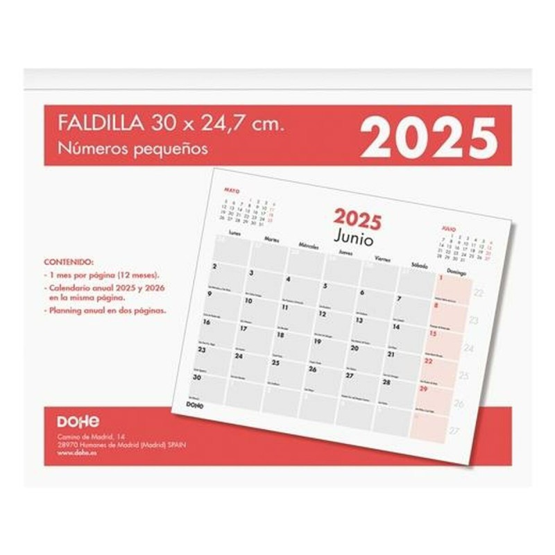 Calendrier de bureau DOHE Multicouleur 30 x 24