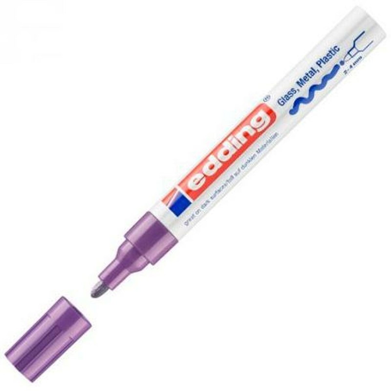 Marqueur permanent Edding Violet 2-4 mm (10 Unités)