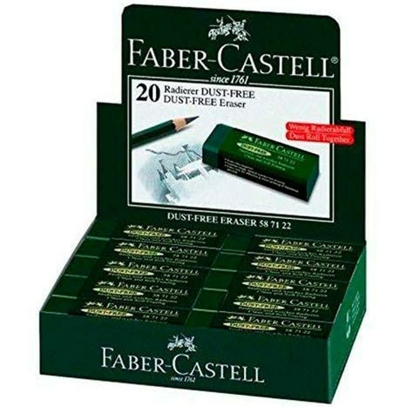 Gomme Faber-Castell Vert (20 Unités)