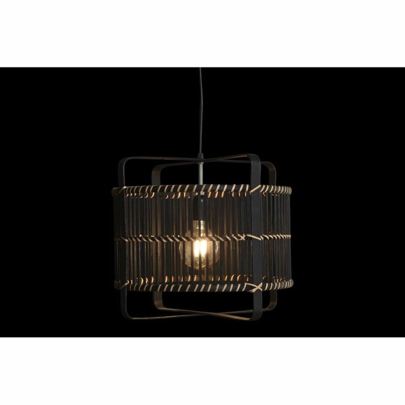 Suspension DKD Home Decor Noir Bambou 50 W 40 x 40 x 35 cm