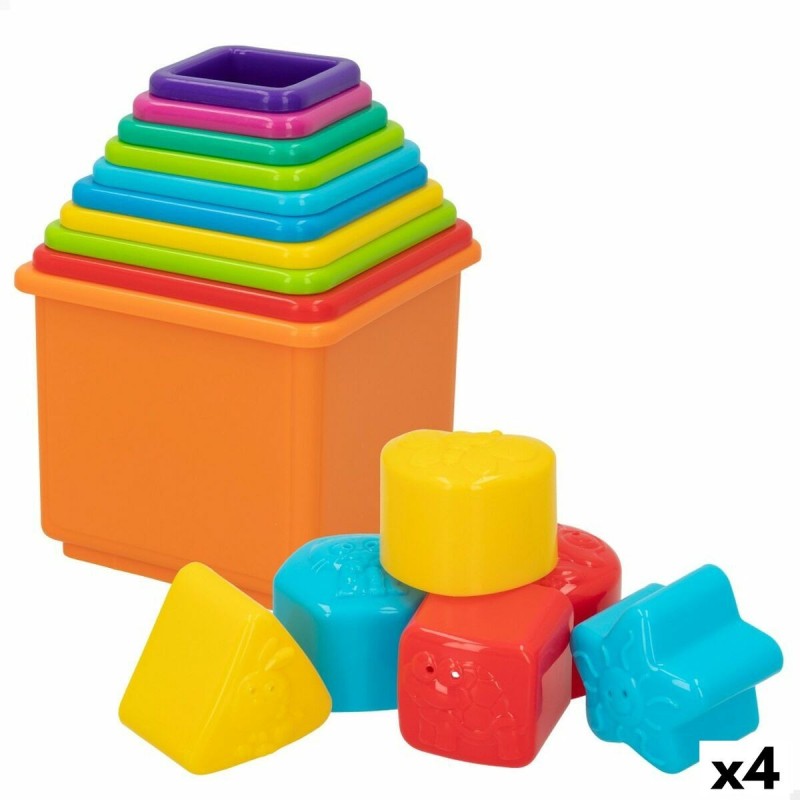 Blocs Empilables PlayGo 16 Pièces 4 Unités 10