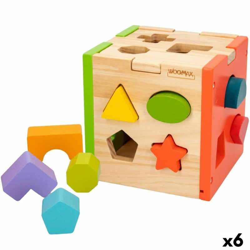 Puzzle enfant en bois Woomax 15 x 15 x 15 cm (6 Unités)