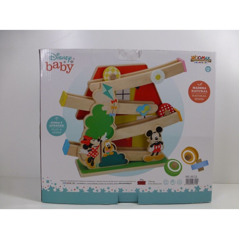 Piste en bois avec rampes d'accès pour voitures Disney 5 Pièces 4 Unités 33,5 x 28 x 9,5 cm