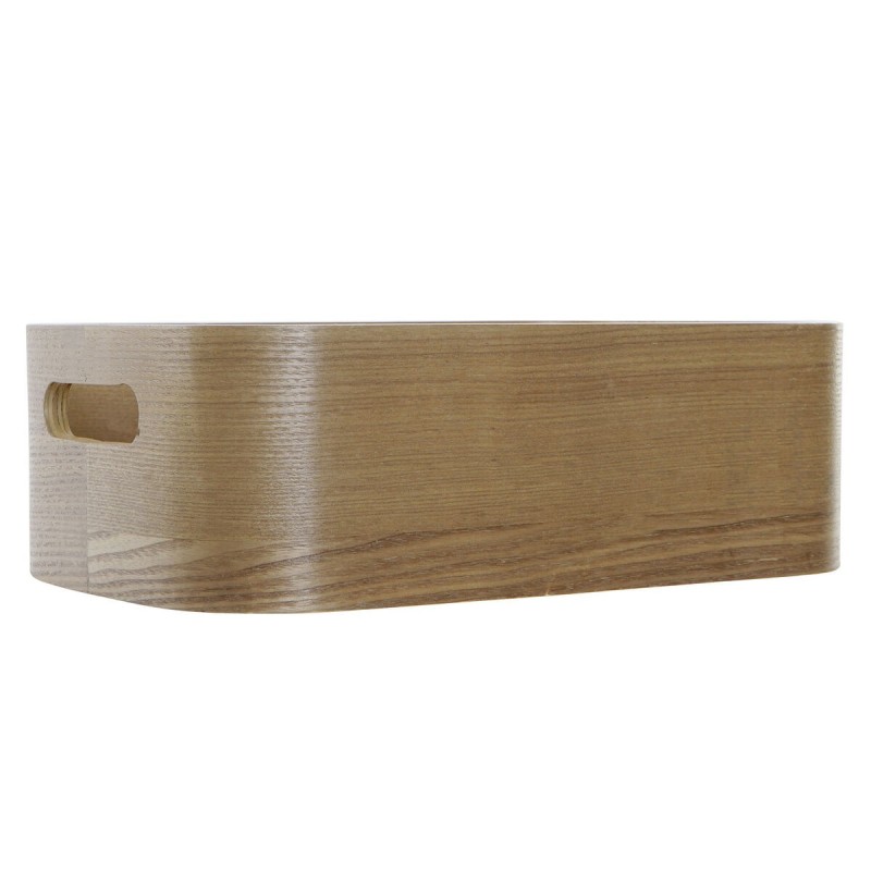 Set de boîtes décoratives DKD Home Decor Naturel Bois MDF 35,5 x 25 x 10 cm