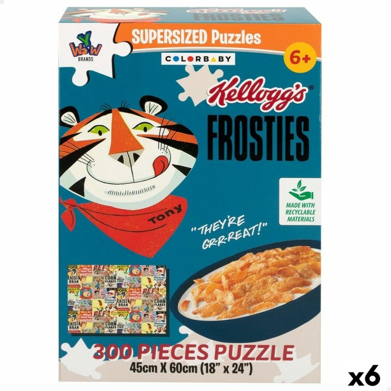 Puzzle Colorbaby Kellogg's Frosties 300 Pièces 6 Unités 60 x 45 x 0