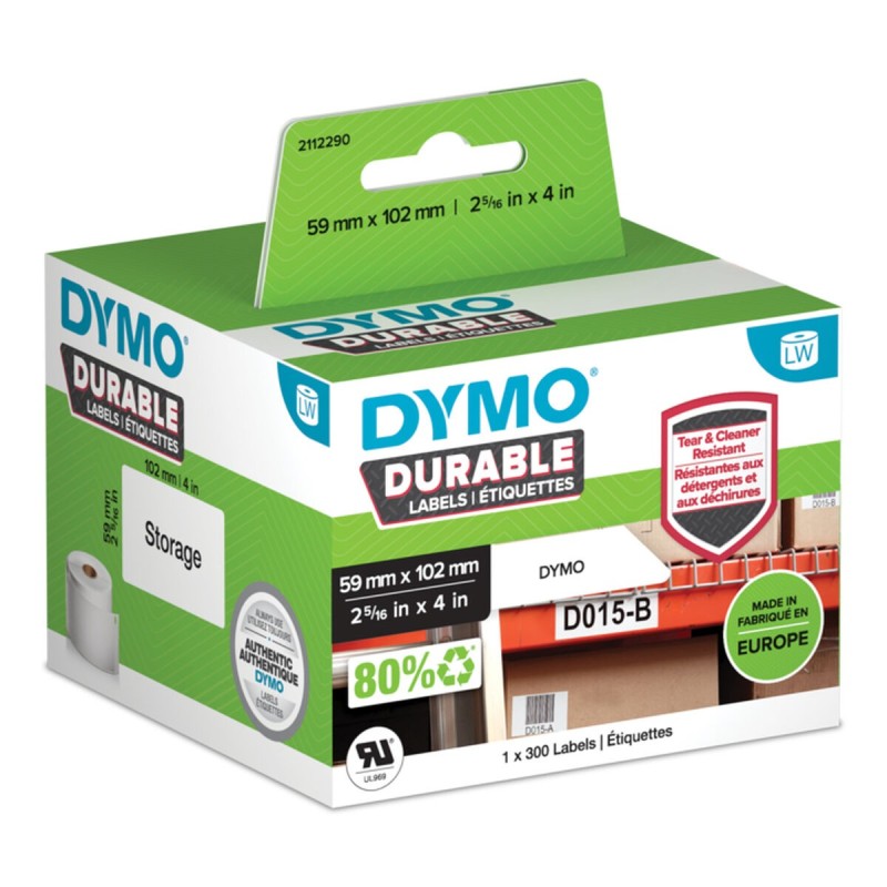 Etiquettes pour Imprimante Dymo Durable Blanc