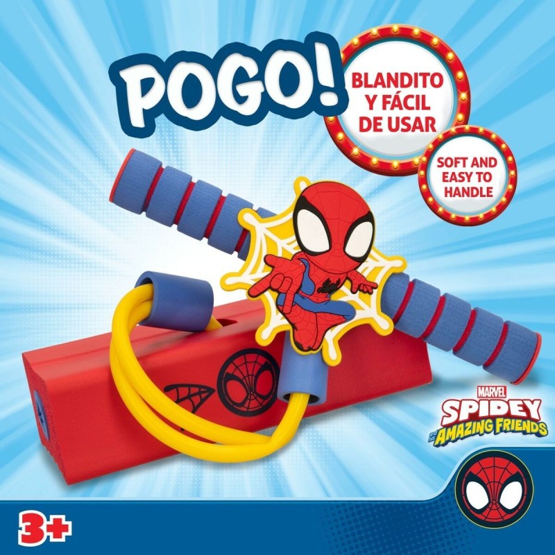 Bâton sauteur Spider-Man 3D Rouge Enfant (4 Unités)