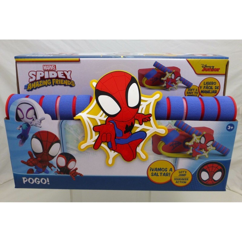 Bâton sauteur Spider-Man 3D Rouge Enfant (4 Unités)