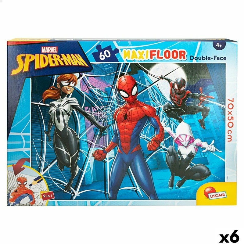 Puzzle Enfant Spider-Man Double face 60 Pièces 70 x 1