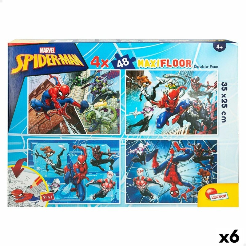 Puzzle Enfant Spider-Man Double face 4 en 1 48 Pièces 35 x 1