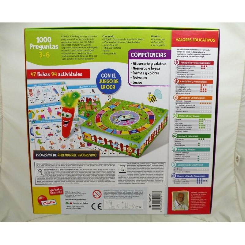 Jouet Educatif Lisciani 1000 preguntas ES 27 x 6 x 27 cm (6 Unités)