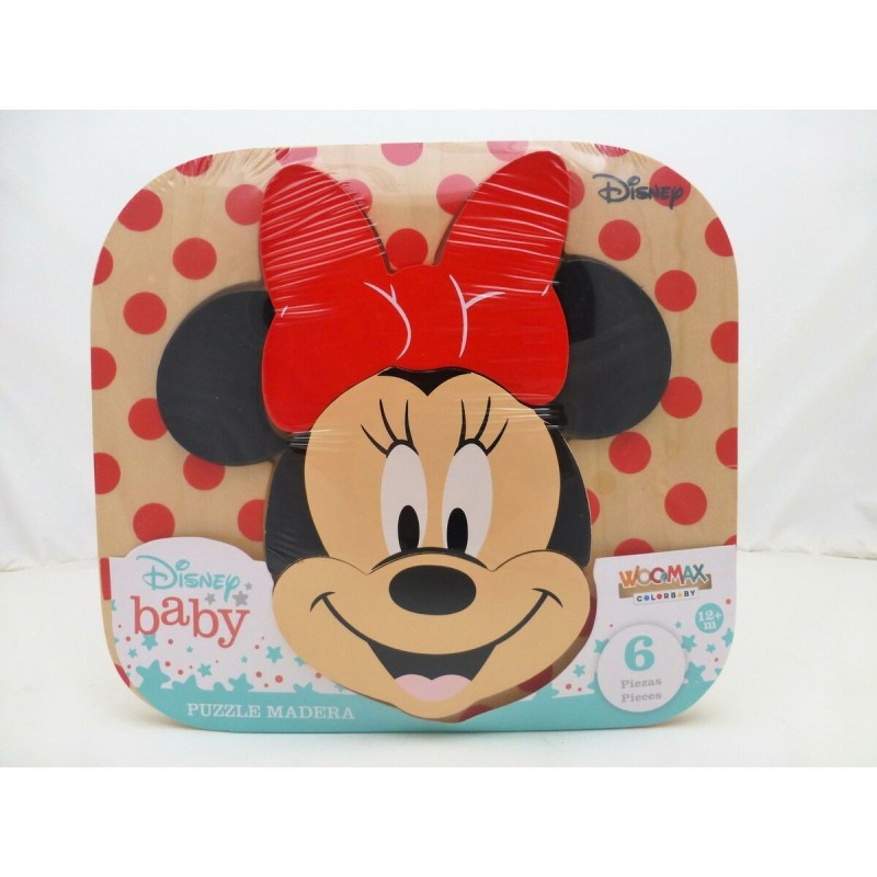 Puzzle enfant en bois Minnie Disney 6 pcs (22 x 20 cm)