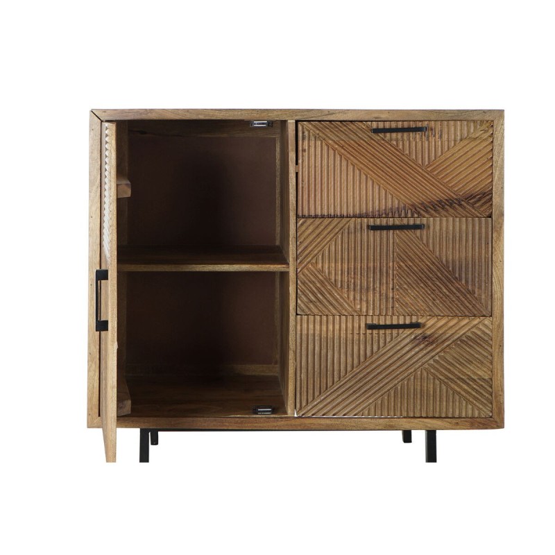 Buffet DKD Home Decor Naturel Métal Bois de manguier 90 x 40 x 87 cm