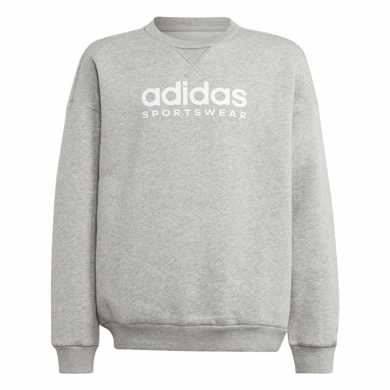 Sweat-shirt sans capuche fille Adidas All Szn Crew Gris