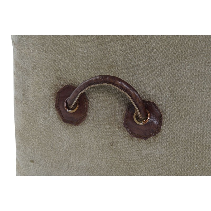 Repose-pied DKD Home Decor 46 x 40 x 40 cm Beige Marron Vintage