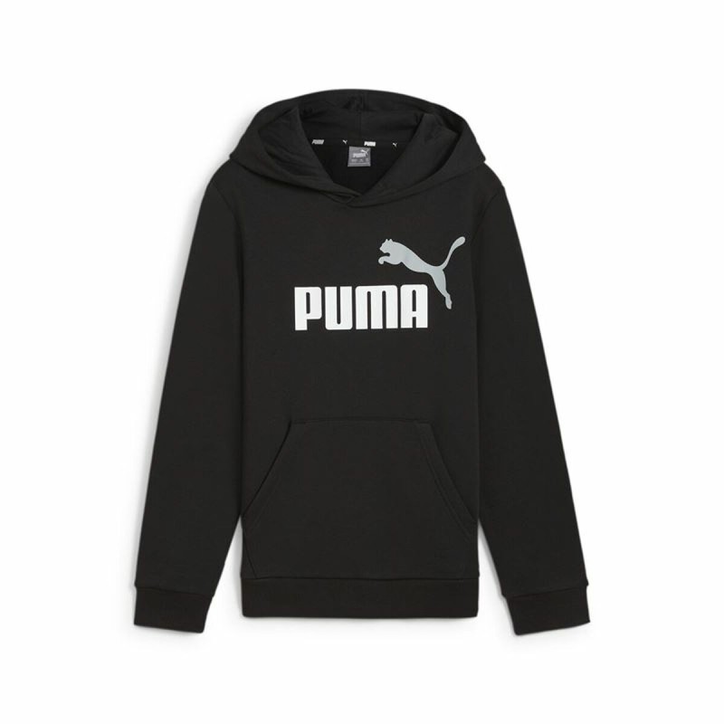 Sweat à capuche enfant Puma Essentials+ 2 Col Big Logo Noir