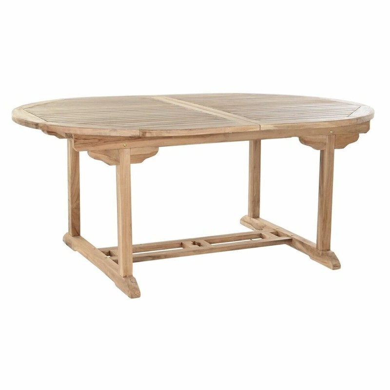 Table de Salle à Manger DKD Home Decor Marron Extensible Teck (180 x 120 x 75 cm)