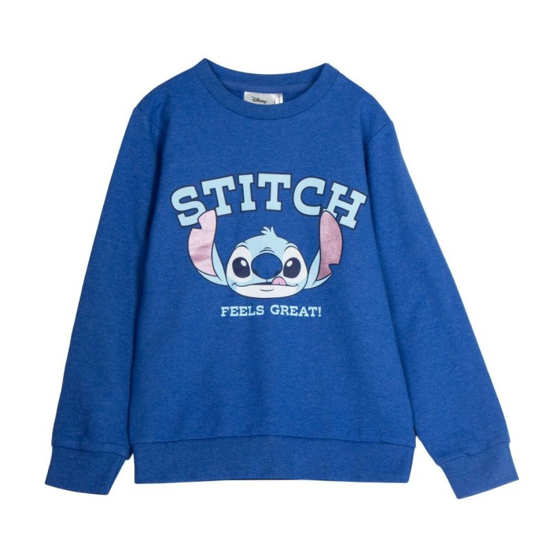 Sweat sans capuche Stitch Bleu foncé