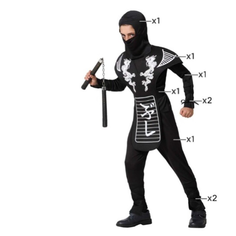 Déguisement pour Enfants Multicouleur Ninja