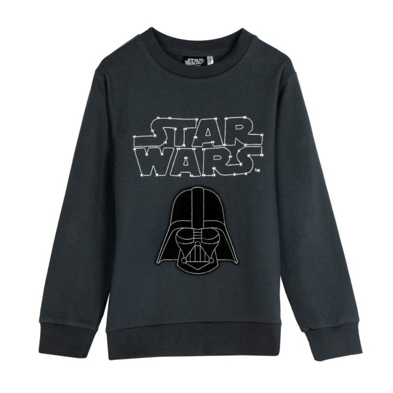 Sweat sans capuche enfant Star Wars Gris foncé