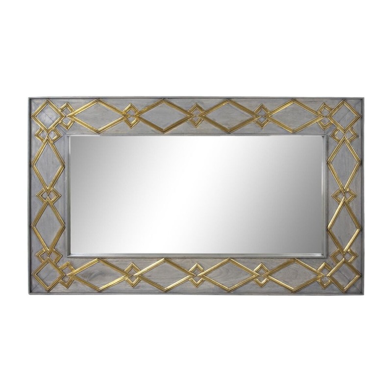 Miroir mural DKD Home Decor Gris Doré Moderne 154 x 5 x 92 cm