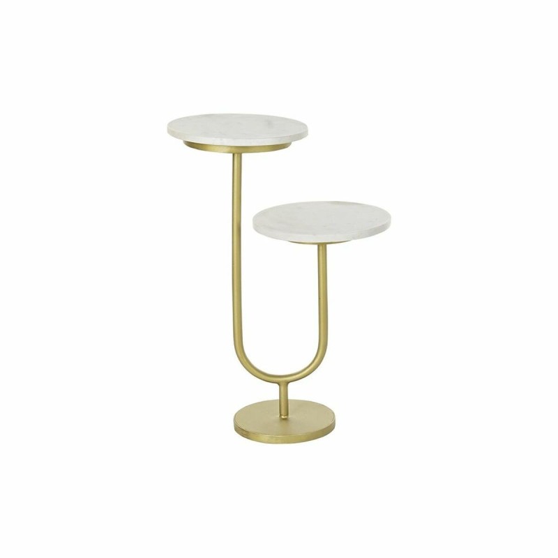 Table d'appoint DKD Home Decor Doré Métal Marbre 45 x 27 x 63 cm