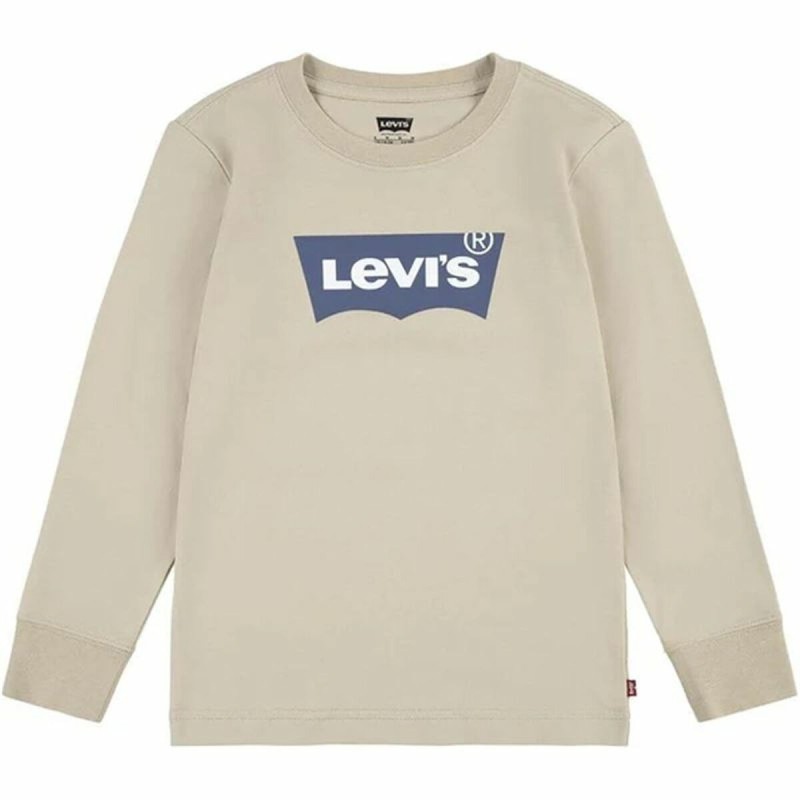 T-shirt à manches longues enfant Levi's Lvb L/S Batwing Beige