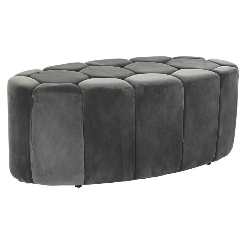 Banquette DKD Home Decor Gris Bois MDF 125 x 53 x 46