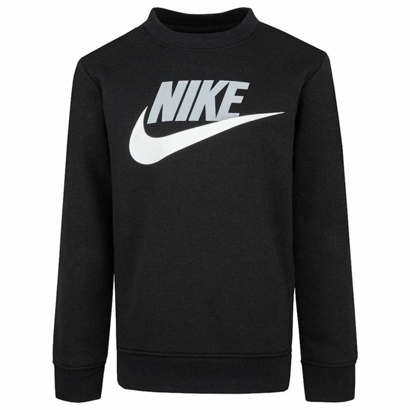 Sweat sans capuche enfant Nike Noir