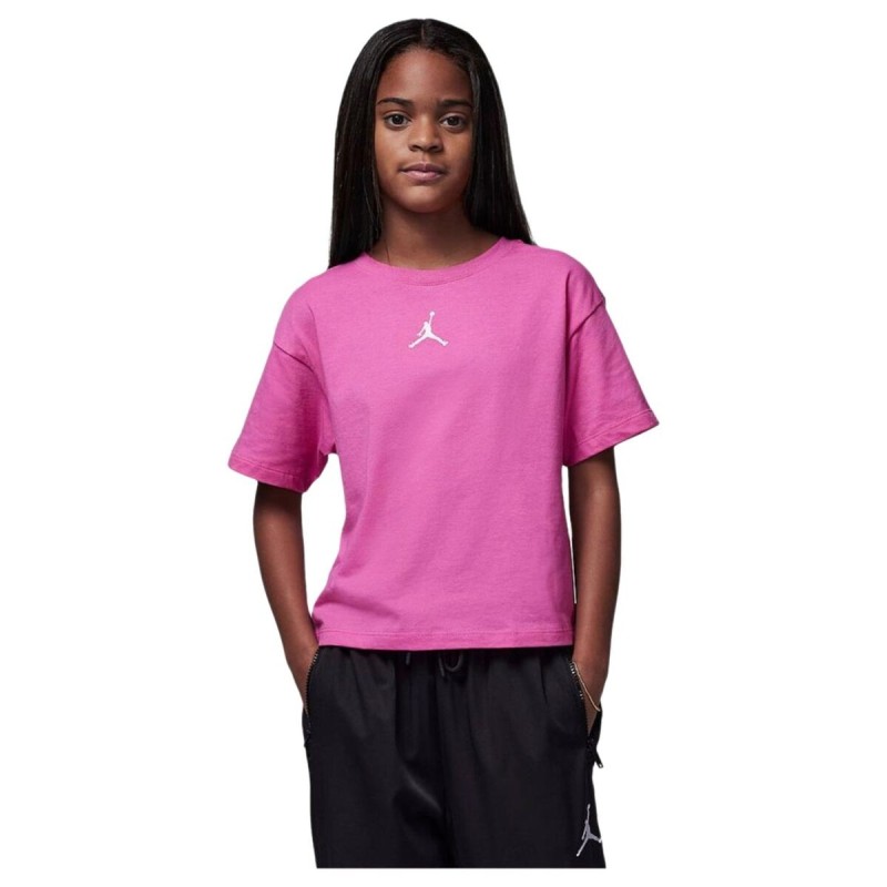 T shirt à manches courtes Enfant Nike JDG JORDAN ESSENTIALS 45A770 P5D Rose