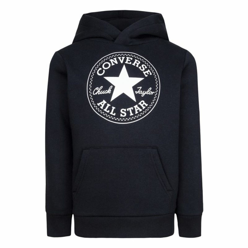 Sweat à capuche enfant Converse Chuck Taylor Patch Core Noir