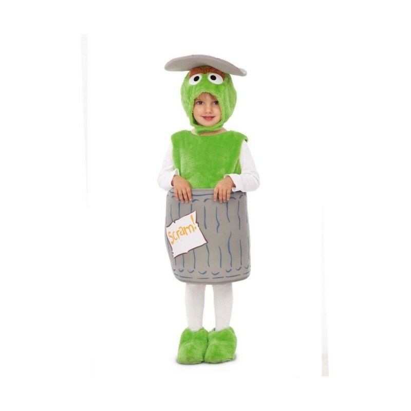 Déguisement pour Bébés My Other Me Oscar the Grouch Sesame Street Vert (4 Pièces)