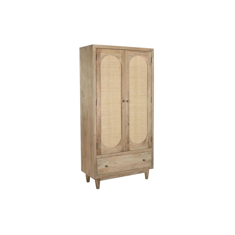 Armoire DKD Home Decor Marron Naturel Bois de manguier 90 x 40 x 180 cm