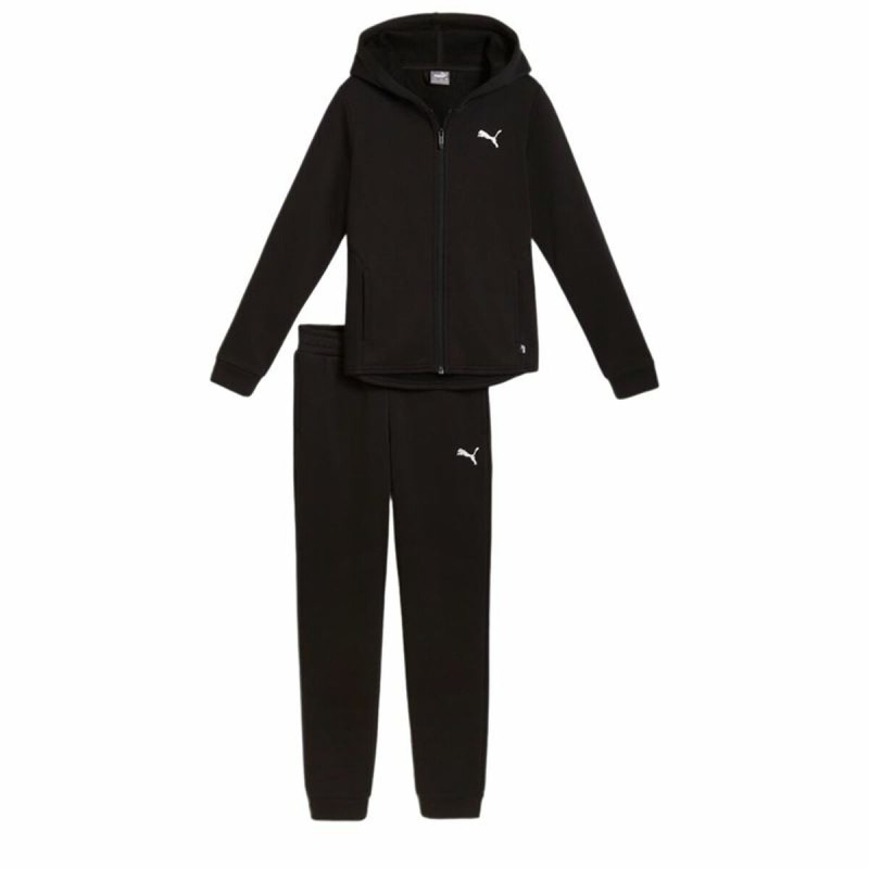 Survêtement Enfant Puma Hooded Sweat Suit Flecce Cl Noir