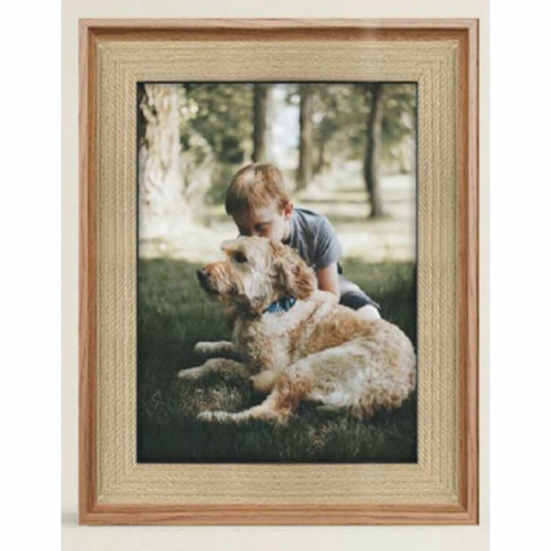 Cadre photo DKD Home Decor Naturel Bois Plastique Bois MDF 26